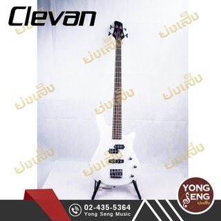 Clevan เบส เบสไฟฟ้า กีตาร์เบส 4 สาย  รหัส CBB-10 PW (Yong Seng Music)