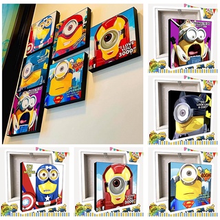 กรอบรูป Pop Art ติดผนังตกแต่ง "มินเนี่ยน" Minion