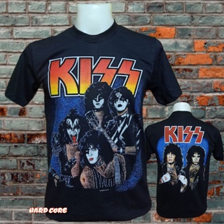 เสื้อวง KISS วงร็อคในตำนาน ไม่มีตะเข็บข้าง คอฟิต ป้ายUS เสื้อผ้าวินเทจ เสื้อวินเทจ เสื้อทัวร์ วงร็อคต่างประเทศสามารถปรับ