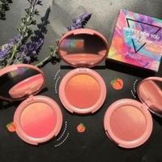 No.5259 NOVO บลัชเชอร์ บลัชออนเกาหลี 4 สี สีสวยติดทนนาน Long Face Cheek Baked Blush Mineral Blusher Palette