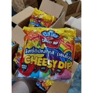 ชีสดิปสายรุ้ง 7สี/แพค สีละ160กรัม ตราชีสโตะ ชีสดิปเรนโบว์