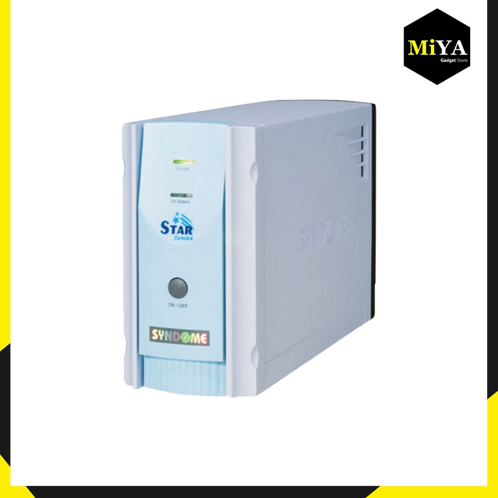 UPS (เครื่องสำรองไฟฟ้า) SYNDOME STAR-1000 (1000 VA/600 WATT)รับประกัน 2 - Y