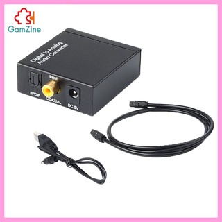 [คุณภาพสูง] Optical Coax Toslink ดิจิตอล To Analog Converter Rca L/R Aux อะแดปเตอร์แปลงเสียงออดิโอ