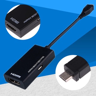 Mhl อะแดปเตอร์สายเคเบิล Micro USB เป็น 1080P HDMI HDTV สําหรับโทรศัพท์ Android Samsung