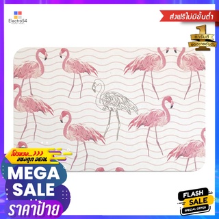 พรมหินเช็ดเท้า HOME LIVING STYLE FLAMINGO 39X60 ซม. สีชมพูDIATOMITE BATH MAT HOME LIVING STYLE FLAMINGO 39X60CM PINK