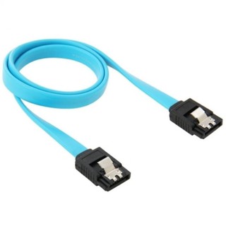 Super Speed SATA 3.0 III SATA3 Hard Disk Drive Cable 45cm(สีฟ้า)