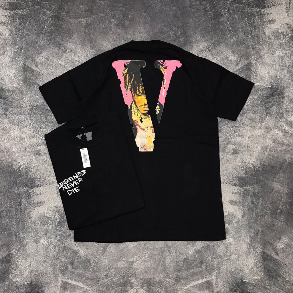 Vlone Juice Wrld Mirror 1:1 เสื้อยืด Full Tag Unisex