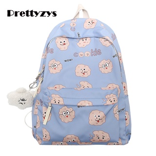 School Backpack Prettyzys 2022 Korean Large capacity 14 inch For Teenage Girl