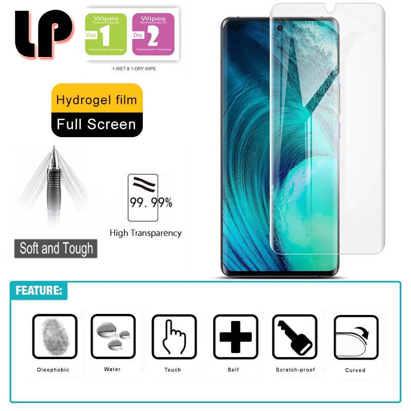 LAYAR LP HD Hydrogel Screen Guard Vivo X60 Pro อินโดนีเซีย - ฝาครอบใสแบบเต็มหน้าจอป้องกันรอยขีดข่วน 