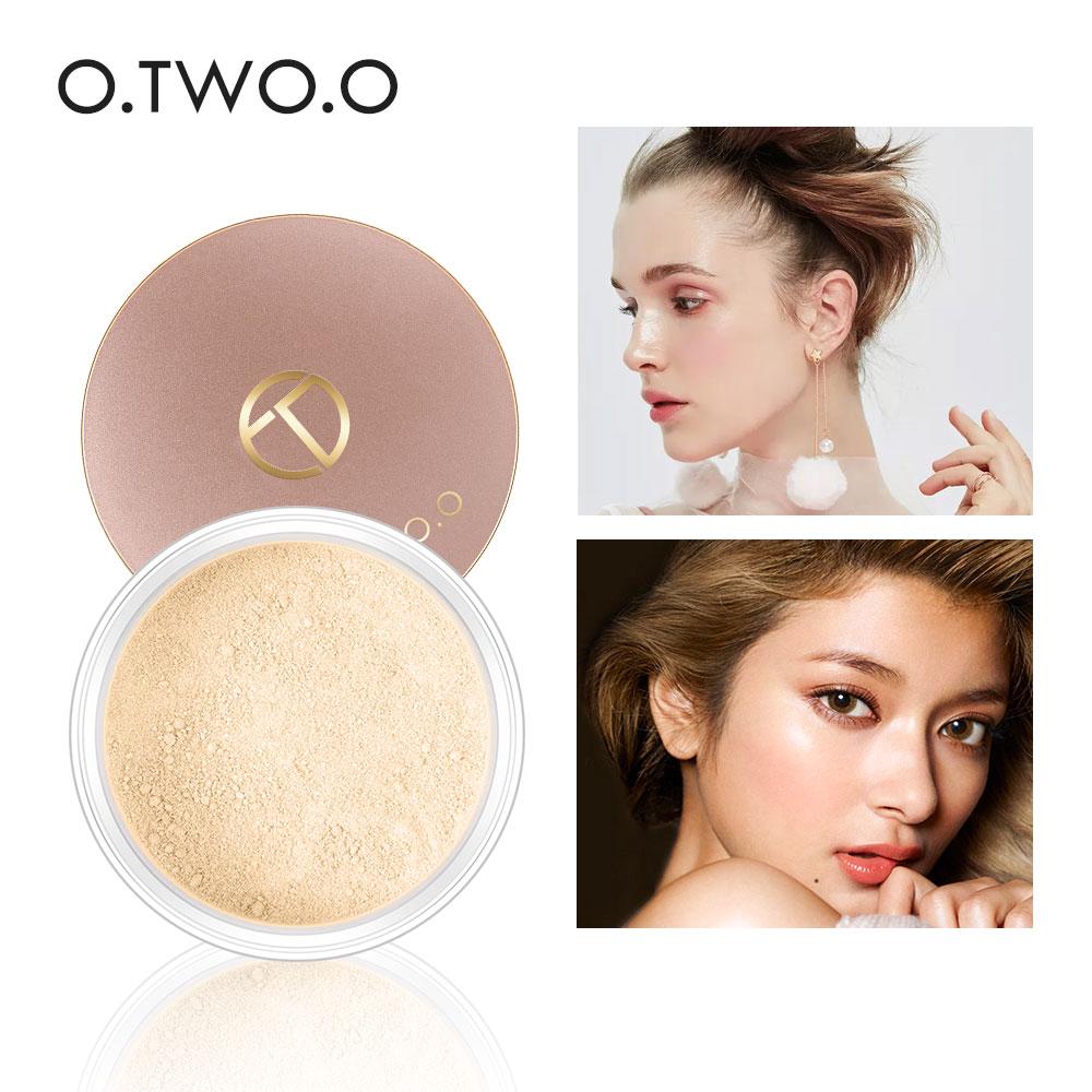 สมูท O.TWO.O แต่งหน้า Matte แป้งฝุ่นผงใสผิวกันน้ำสำหรับผิวหน้าเสร็จสิ้นการตั้งค่าด้วยพัฟ