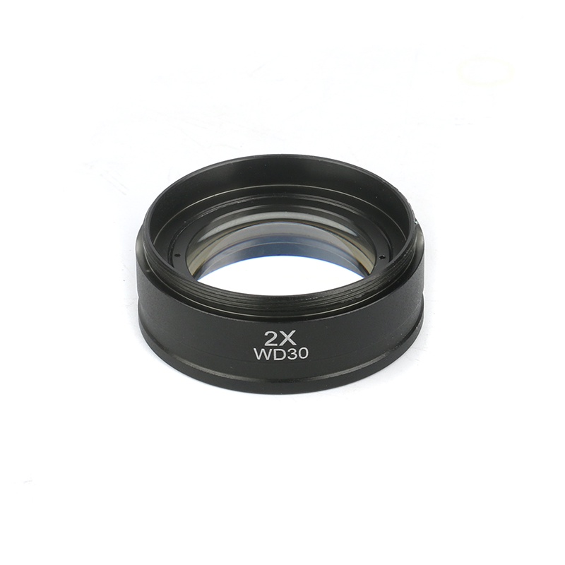 Microscope Barlow Lenses - 0.5X, 0.7X, 1.0X, 2.0X Auxiliary Objective Glass Lens For Stereo Zoom Microscopes