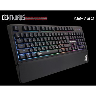 KEYBOARD (คีย์บอร์ด) SIGNO KB-730 CENTAURUS (SEMI MECHANICAL) (RGB LED) (EN/TH)