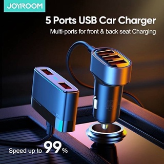 Joyroom JR-CL03  Car Charger 5 USB 6.2A. !! ที่ชาร์จในรถยนต์ 5 ช่อง usb (3+2) 6.2A Max