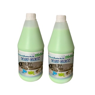 อีซี่คลีน สีเขียว 2 ลิตร ยูคาลิปตัส x2 ขวด ไม้ถูพื้น ไม้รีดน้ำ Easy Clean Green 2 Liters Eucalyptus x2 Bottles