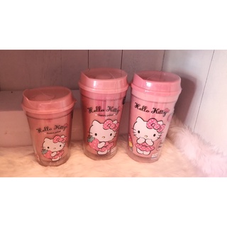 แก้วน้ำ2ชั้นมีฝาปิดมี2ขนาด Hello Kitty Tumbler