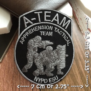 A-team ตัวรีดติดเสื้อ อาร์มรีด อาร์มปัก ตกแต่งเสื้อผ้า หมวก กระเป๋า แจ๊คเก็ตยีนส์ Badge Embroidered Iron on Patch