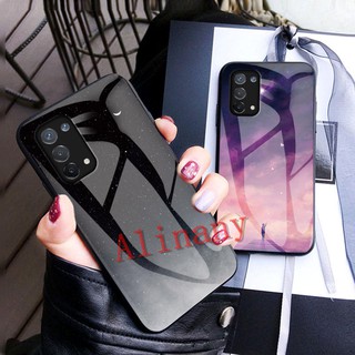 เคสแข็ง Oppo A74 5G ฝาครอบกรณี Tempered Glass Casing Oppo A74 A 74 OppoA74 เคสโทรศัพท์ Back Cover