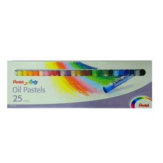 สีชอล์ก 25 สี ตรา Pentel Oil Pastels PHN-25AS