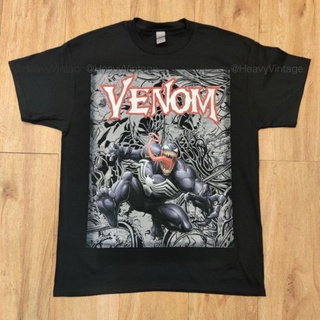 เสื้อยืดผ้าฝ้าย VENOM VS SPIDERMAN COMICS MOVIE DTG สกรีนดิจิตอล (DIGITAL TO GARMENT) GILDAN ULTRA