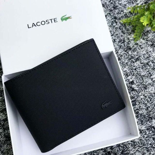 Lacoste Men's Chantaco Leather Wallet Shopee Thailand