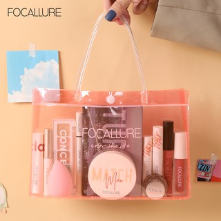 Focallure กระเป๋าเครื่องสําอาง PVC กันน้ําแบบพกพา