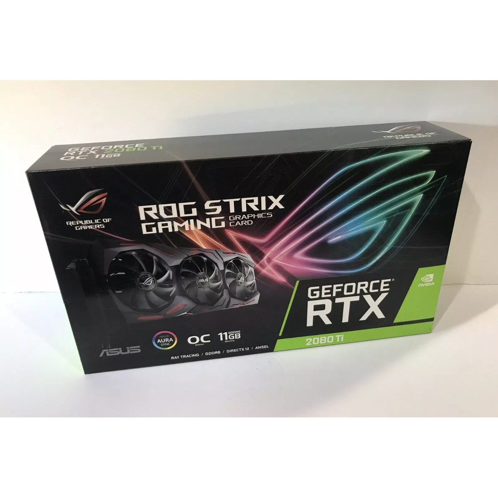 Brand New Original Sealed ASUS ROG Strix NVIDIA GeForce RTX 2080 TI OC Edition 11 GB GDDR6 Graphics Card