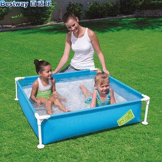 Bestway square tube rack paddling pool family children bracket swimming pool thickened fish pond 56217