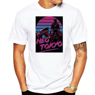 เสื้อยืดแขนสั้น คอกลม ผ้าฝ้าย 100% พิมพ์ลาย Eightin Welcome To Neo Tokyo Akira Shotaro Kaneda สําหรับผู้ชายS-5XL