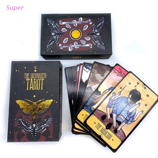 Super The Sasuraibito Tarot 78 Cards Deck and Guidebook Gilt Edge Card Family Party Board Game Oracle Card Divination Fate