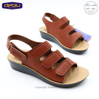 Deblu รองเท้าแตะรัดส้นผู้หญิง รองเท้าเพื่อสุขภาพ รุ่น L8628S (สีแทน) ไซส์ 36-41