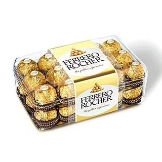 30 ลูก เฟอร์เรโร่ รอชเชอร์ ช็อคโกแลต เฟอเรโร่ Ferrero Rocher Chocolate อิตาลี ของขวัญ วาเลนไทน์ วันแห่งความรัก ขนมนำเข้า