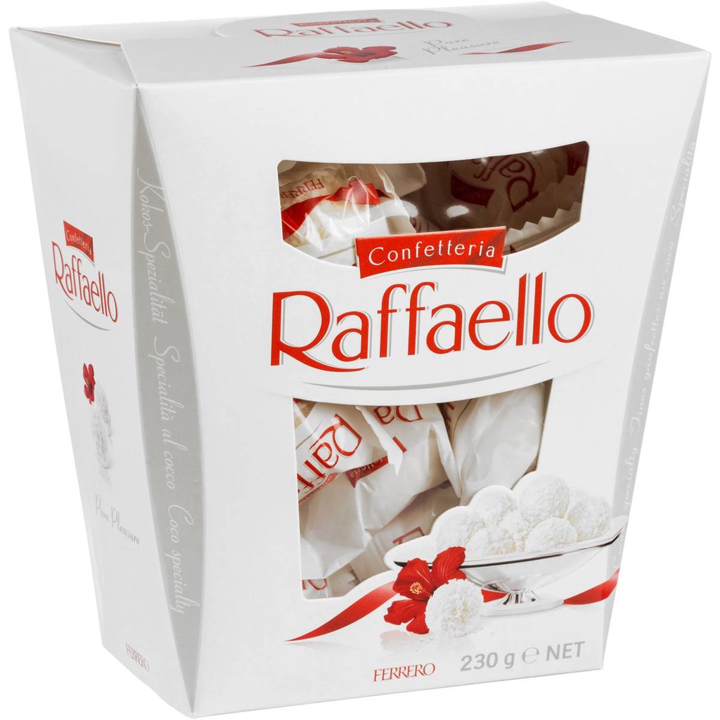 Raffaello with Shredded Coconut Ferrero 230g เฟอร์เรโร มะพร้าวกรอบสูตรพิเศษที่มีทั้งอัลมอนด์เซ็นเตอร