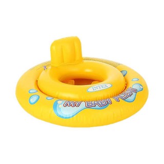 Intex ห่วงยางสอดขาเด็ก Step 1 : Intex -Deluxe Baby Float Pool School Step 1(สีเหลือง) สำหรับเด็ก 0-2 ปี