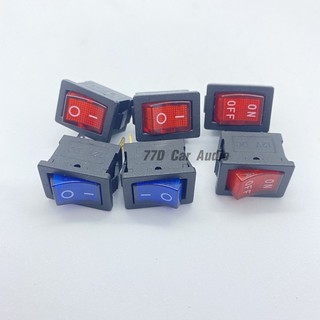 📌สวิตช์ไฟ21*15 DC12V 16A เปิดปิด3ขา มีไฟแสดง(1ชิ้น)