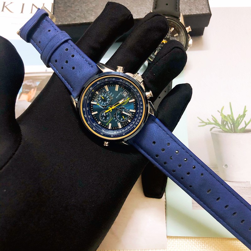 CITIZEN Men Quatz Watches Blue Angels World Chronograph Men Watch