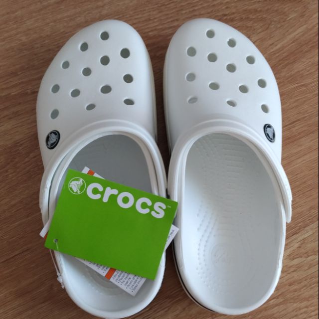 [ขายแล้ว] รองเท้า Crocs สีขาว ไซด์ M6/W8