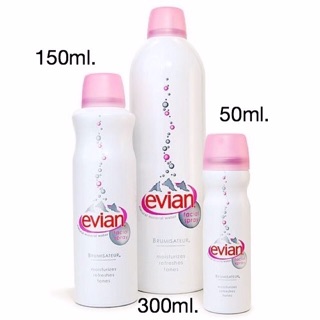 (มี3ขนาดให้เลือก) Evian Facial Spray สเปรย์นํ้าแร่เอเวียง