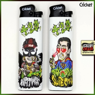 No.117 ไฟแช็คคริกเก็ต Cricket ลายสวยๆ lighter ไฟแช็คอินดี้  ไฟแช็ก เก๋ๆ แฟชั่น ไฟแช็คเท่ๆ ไฟแช็คสะสม ลายสติ๊กเกอร์