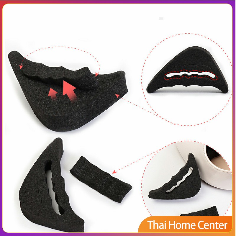 ฟองน้ำกันหลวม สามารถปรับขนาดได้ เกรด A ไม่ยุบ ไม่ย้วย แพ็ค1คู่ พื้นรองเท้า pad for shoe size adjustmen