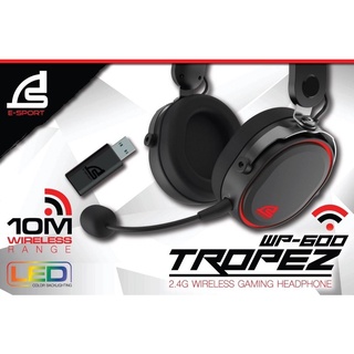 SIGNO E-SPORT WP-600 TROPEZ 2.5G Wireless Gaming Headphone หูฟังเกมมิ่งไร้สาย