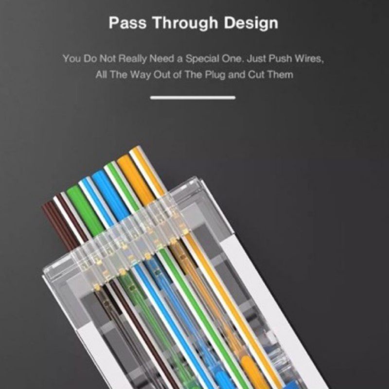 RJ45 CAT6 - ปลั๊กโมดูลาร์ Go Through