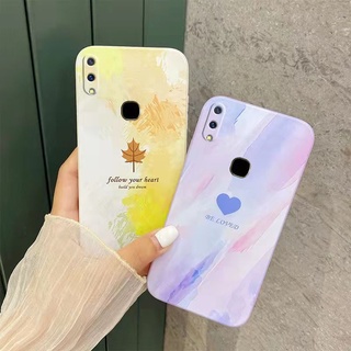 Vivo V11i เคส Vivo Y85 เคส Vivo V9 เคสป้องกันโทรศัพท์มือถือลายการ์ตูน เคสโทรศัพท์มือถือเพ้นท์สีน้ำมัน