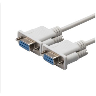DB9F to DB9F 9 Pin Female to Female DB9 Connector Serial Null Modem Cable RS232 to RS-232 Extension 1.2M Cable