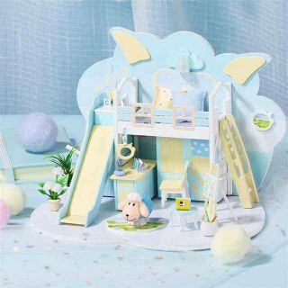 พร้อมส่ง สินค้าใหม่ บ้านตุ๊กตา DIY P-04 Baa Baa nest มีฝาครอบกันฝุ่น