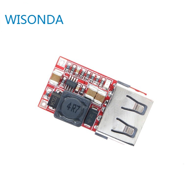 (1-5 ชิ้น) DC 6-24V 12V/24v ถึง 5V Mini DC-DC USB Output charger Step...