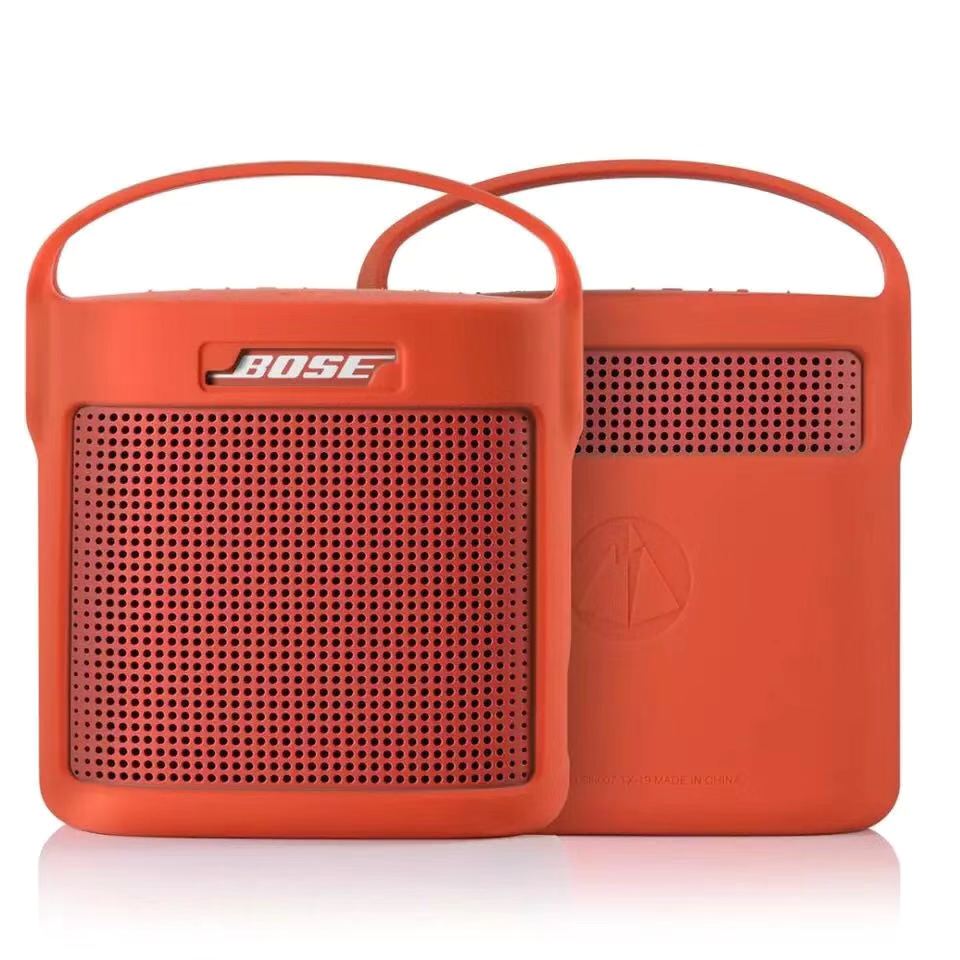 BOVKE for Bose Soundlink Color II/UE ROLL 360 Wireless Speaker Hard EVA Shockproof Carrying Case Storage Travel Case Bag Protective Pouch Box Mesh Black 