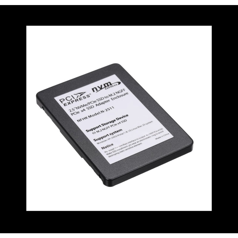Adapter Card Express SSD  Enclosure PCI 2.5in NVMe/PCI-E SSD ถึง M.2 NGFF PCIe x4 SSD