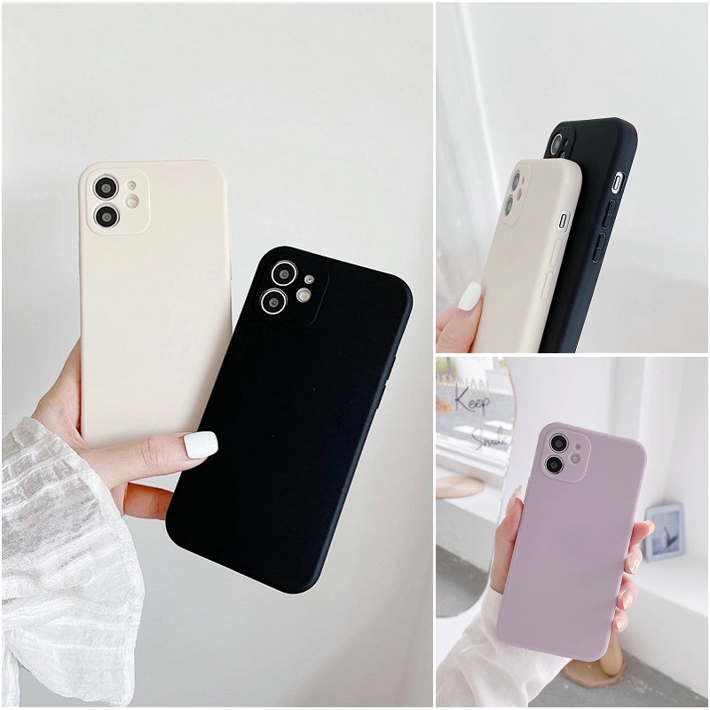 Cases, Covers, & Skins 19 บาท Soft Silicone เคส VIVO Y21 Y21S Y33S Y52S Y31S Y72 Y52 Y20 Y12S Y20S Y12A Y17 Y15 Y12 Y50 Y30 Y91 Y91i Y93 Y95 Y91C Y1S Y31 2020 2021 5G Straight Edge Phone Case Fine Hole Shockproof Full Back Cover Mobile & Gadgets