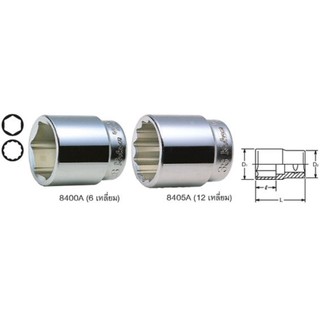 KOKEN 8405A-2.15/16 ลูกบ๊อก 1"-12P-2.15/16"