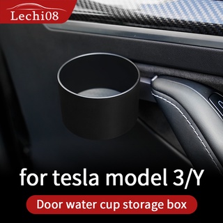 Tesla อุปกรณ์เสริมDeanet door cu holder storage box For 2016 to 2022 Tesla model 3 model Y  accessories 2022 tesla 2022